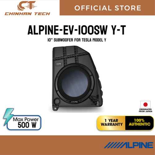 ALPINE EV-100SWY-T 10" SUBWOOFER FOR TESLA MODEL Y