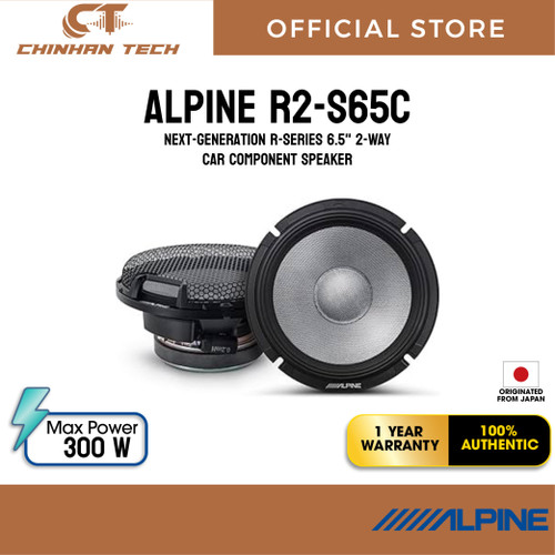 Alpine R2-S65C Next-Generation R-Series 6.5" 2-Way Car Component Speaker