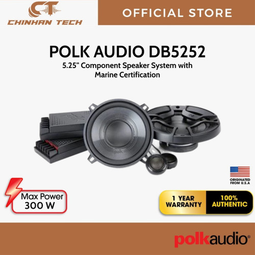 Polk Audio DB5252  5.25" Component Speaker System with Marine Certification