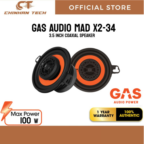 GAS MAD X2-34, 3.5 inch coaxial speaker