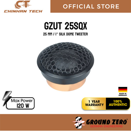 GZUT 25SQX 25 mm / 1″ silk dome tweeter