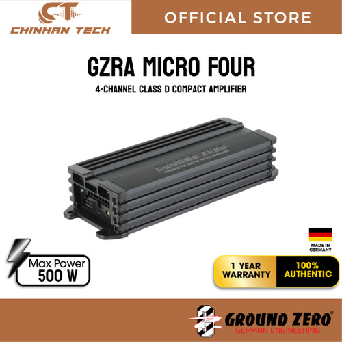 GZRA MICRO FOUR 4-channel class D compact amplifier