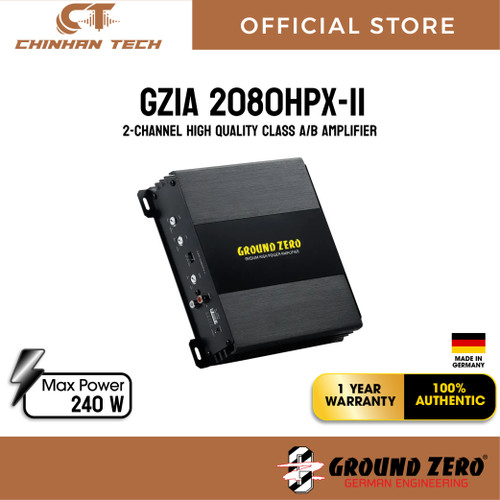 GZIA 2080HPX-II 2-channel high quality class A/B amplifier