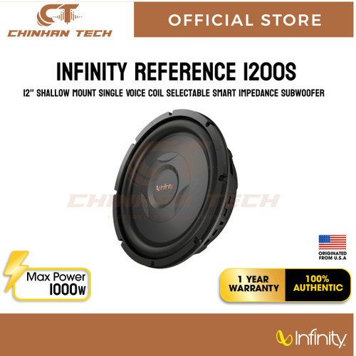 Infinity REF1200S 12" shallow-mount component subwoofer