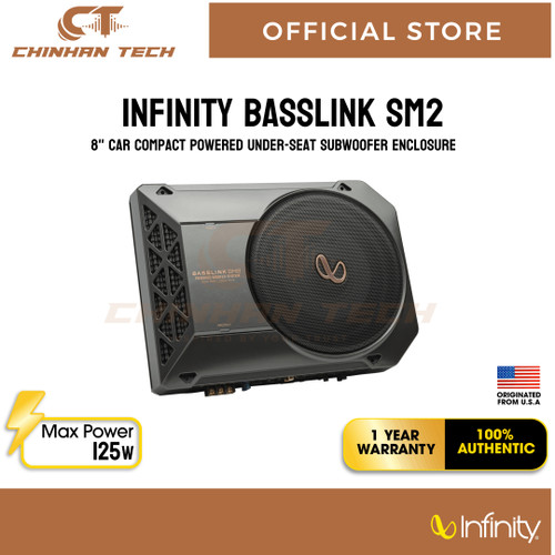 Infinity Basslink SM2 Self-Powered, 8" (200mm) Class D Underseat Subwoofer