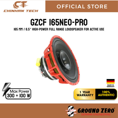 GZCF 165NEO-PRO 165 mm / 6.5″ High-power full range loudspeaker for active use