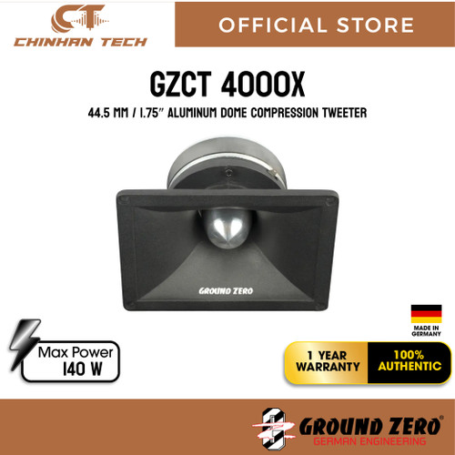 GZCT 4000X 44.5 mm / 1.75″ aluminum dome compression tweeter