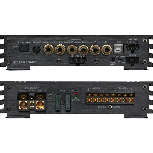 GZDSP 4.80A-PRO 4-channel amplifier with 8-channel DSP
