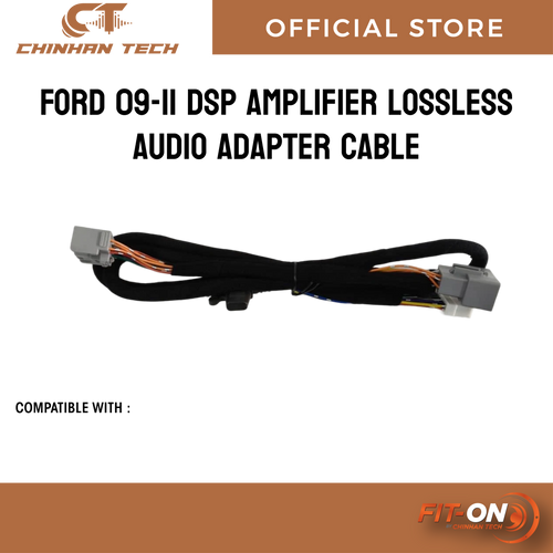 Ford 2009-2011 Fiesta, Land Rover retrofit DSP amplifier lossless audio adapter cable