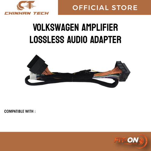 Car audio modification DSP amplifier wiring harness connector 24 line Volkswagen Skoda Tiguan Audi A1A3A5