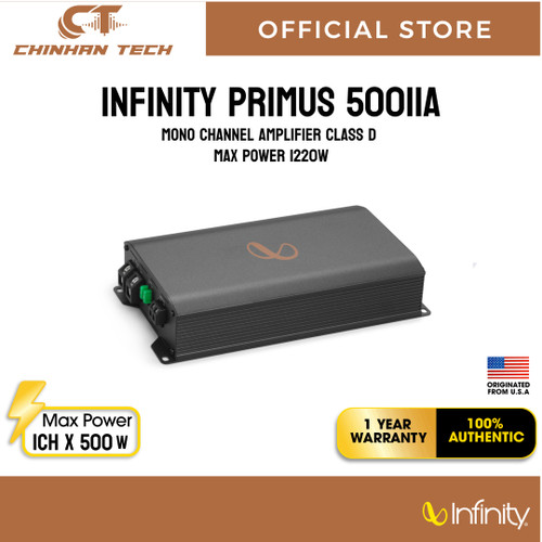 Infinity Primus 50011A Mono Channel Amplifier Class D Max Power  1220W