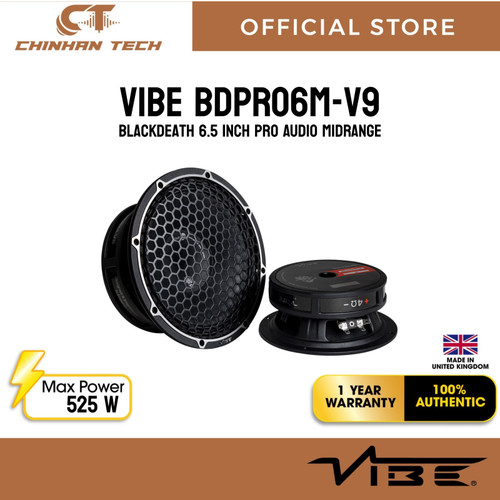 VIBE BDPRO6M-V9: Blackdeath 6.5 Inch Pro Audio Midrange