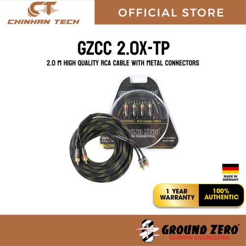 GZCC 2.0X-TP 2.0 m high quality RCA cable with metal connectors