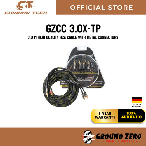 GZCC 3.0X-TP 3.0 m high quality RCA cable with metal connectors