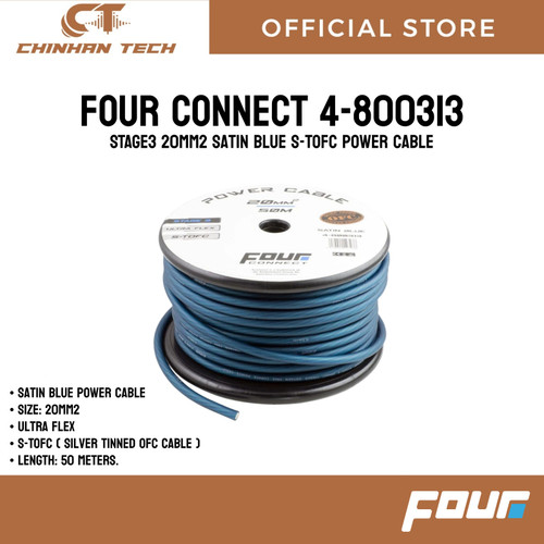 FOUR Connect 4-800313 STAGE3 20mm2 Satin Blue S-TOFC power cable