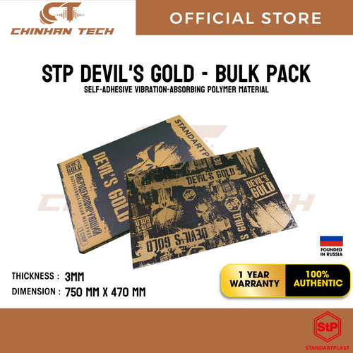 STP Devil's Gold self-adhesive vibration-absorbing polymer material - 1 Box