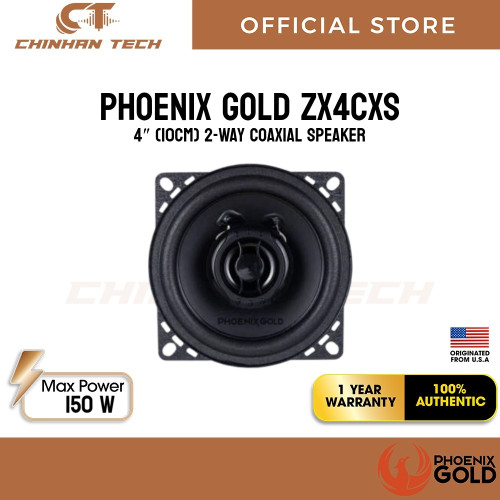 Phoenix Gold ZX4CXS – 4″ 2-WAY COAXIAL SPEAKER