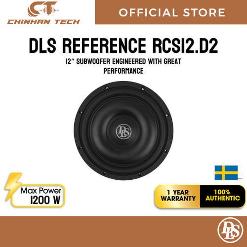 DLS Reference RCS12.D2 12″ subwoofer engineered with great performance in a super slim construction