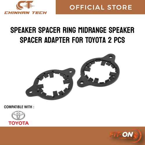Speaker Spacer Ring Midrange Speaker Spacer Adapter for Toyota 2 Pcs