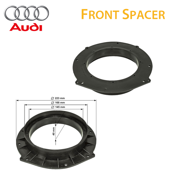 FIT ON Audi Front 6.5" Speaker Ring [2 Pieces]