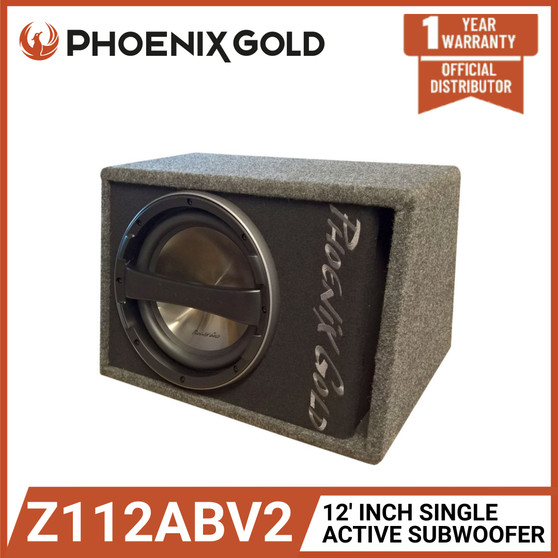 Phoenix Gold Z112ABV2 - 12' SINGLE ACTIVE SUBWOOFER