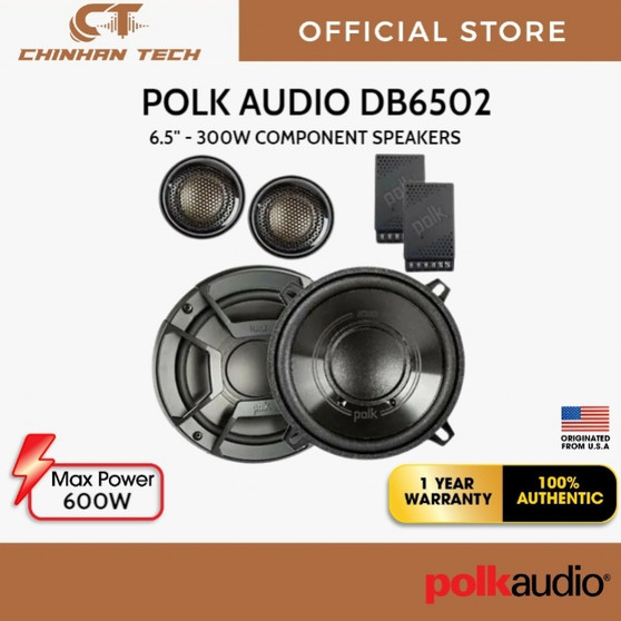 Polk Audio DB6502 Series 6.5 inch 300W Component Speakers