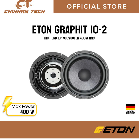 Eton ET-GRAPHIT10-2 - 25cm 2x2 Ohm subwoofer chassis