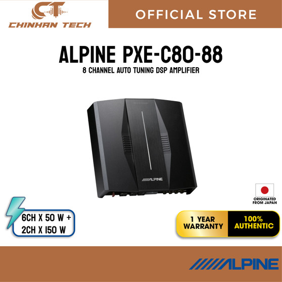 Alpine PXE-C80-88 8 CHANNEL AUTO TUNING DSP AMPLIFIER Alpine PXE-C80-88 8 CHANNEL AUTO TUNING DSP AMPLIFIER