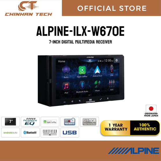 ALPINE iLX-W670E  7-inch Digital Multimedia Receiver
