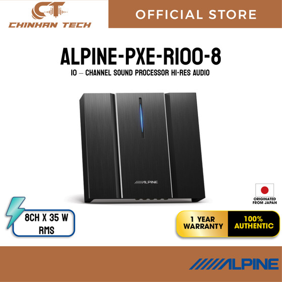 ALPINE  PXE-R100-8  10 – CHANNEL SOUND PROCESSOR HI-RES AUDIO ALPINE  PXE-R100-8  10 – CHANNEL SOUND PROCESSOR HI-RES AUDIO
