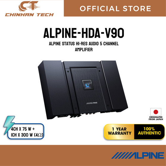 ALPINE HDA-V90 Alpine Status Hi-Res Audio 5 Channel Amplifier ALPINE HDA-V90 Alpine Status Hi-Res Audio 5 Channel Amplifier