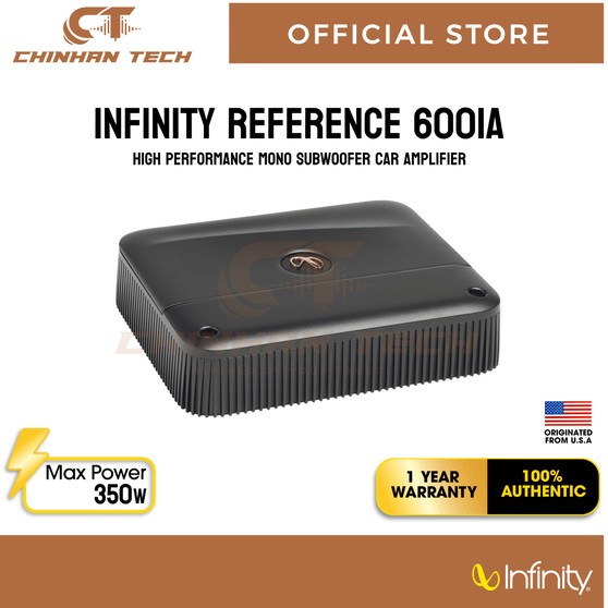 Infinity Reference 6001A Reference Series mono subwoofer amplifier — 600 watts RMS x 1 at 2 ohms