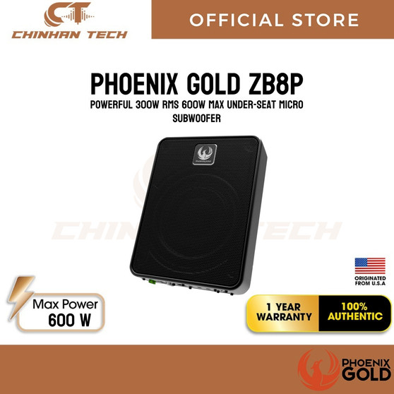 Phoenix Gold ZB8P Powerful 300W RMS 600W Max under-seat Micro subwoofer Phoenix Gold ZB8P Powerful 300W RMS 600W Max under-seat Micro subwoofer