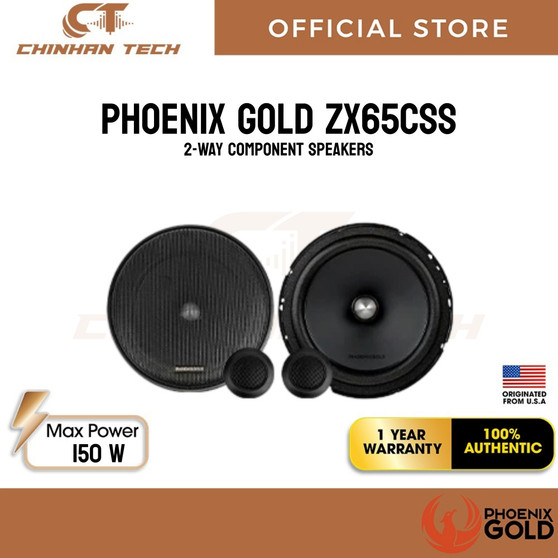 Phoenix Gold ZX65CSS – 2-Way Component Speakers combines 6.5 Midrange Woofers with 1 Tweeters Phoenix Gold ZX65CSS – 2-Way Component Speakers combines 6.5 Midrange Woofers with 1 Tweeters