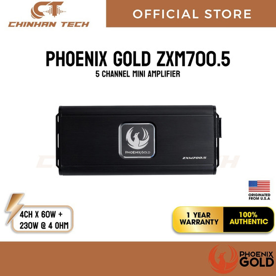 Phoenix Gold ZXM700.5 Impressive 5-channel Mini Amplifier Phoenix Gold ZXM700.5 Impressive 5-channel Mini Amplifier