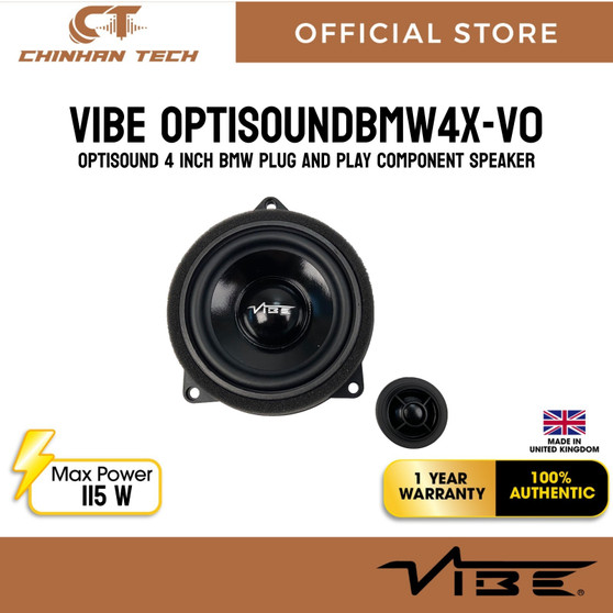 VIBE OPTISOUNDBMW4X-V0 – Optisound 4 Inch BMW Plug and Play Component Speaker