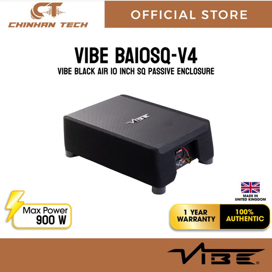 VIBE BA10SQ-V4 – VIBE Black Air 10 inch SQ Passive Enclosure