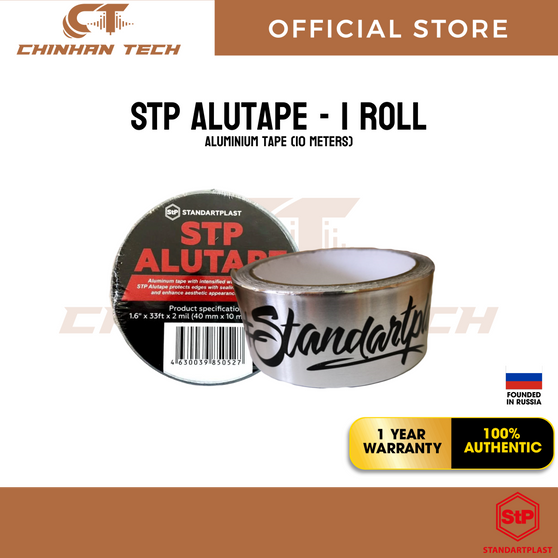 STP Alutape - 1 roll Aluminium Tape 10 meter STP Alutape - 1 roll Aluminium Tape 10 meter