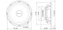 Eton ET-GRAPHIT10-2 - 25cm 2x2 Ohm subwoofer chassis