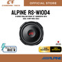 Alpine RS-W10D4 R-Series shallow-mount 10" subwoofer with dual 4-ohm voice coils Alpine RS-W10D4 R-Series shallow-mount 10" subwoofer with dual 4-ohm voice coils