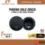 Phoenix Gold Z65CXI 6.5 inch coaxial speakers feature flush profile tweeters and a compact basket design for easy installation Phoenix Gold Z65CXI 6.5 inch coaxial speakers feature flush profile tweeters and a compact basket design for easy installation