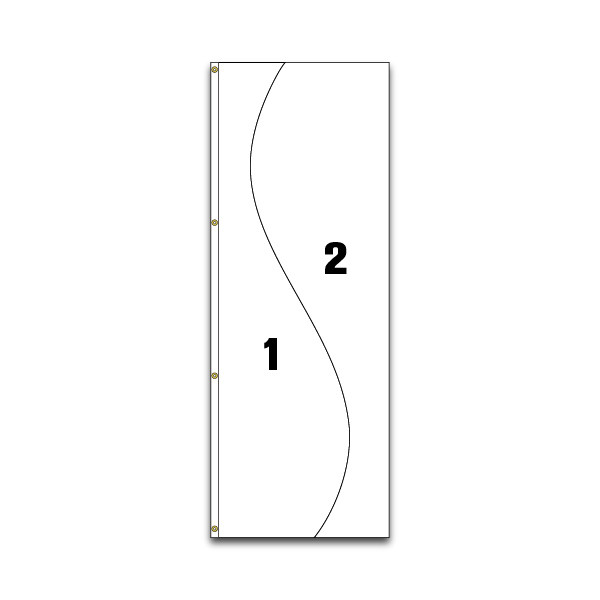 Custom Pattern Flag (#2) - 3'x8' - DBD Sign Solutions