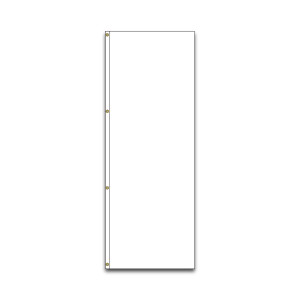 Solid Color Flag - 3'x8' - White