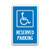 Handicap Parking Sign - "Reserved Parking" (12"x18")