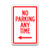 Parking Sign - "No Parking Anytime" Left Arrow (12"x18")