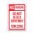 Parking Sign - "No Parking" Don't Block Driveway (12"x18")