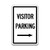 Parking Sign - "Visitor Parking" Right Arrow (12"x18")