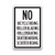 Property Rules Sign - "No Bicycle Riding" (12"x18")