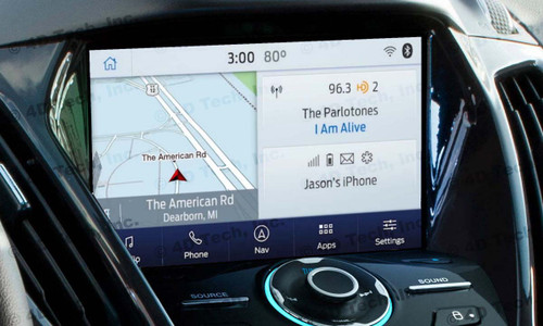 2017 2018 2019 Ford Escape Navigation Kit for SYNC 3 - Installed View