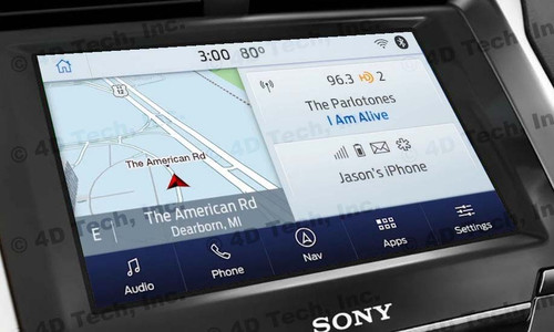 2017 2018 Ford Fusion Navigation Kit for SYNC 3 - Installed View